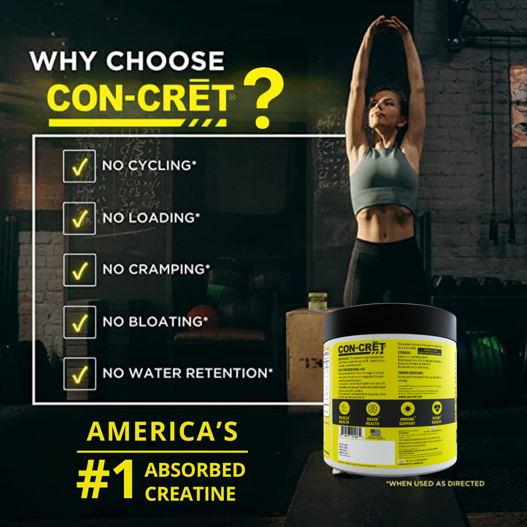 CON-CRĒT® Pure Creatine HCl Powder - Lemon Lime